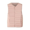 thumbnail image 1 of Light pour Femmes Automne Hiver Gilet Sans Col pour Femmes Grande Taille Manteau Col Rond, 1 of 3
