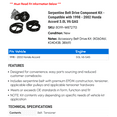 thumbnail image 2 of Serpentine Belt Drive Component Kit - Compatible with 1998 - 2002 Honda Accord 3.0L V6 GAS - Gates, 2 of 2