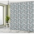 thumbnail image 4 of Ambesonne Animal Shower Curtain, Pastel Panda Lover Pattern, 69"Wx70"L, Pale Blue Charcoal Grey, 4 of 4
