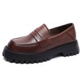 thumbnail image 3 of 2022 Primavera Nuevos Zapatos Individuales Para Mujer Niña Japonesa Pisos De Trabajo Zapatos Mocasines De Plataforma De Alta Calidad De Cuero De Vaca Genuino, 3 of 5