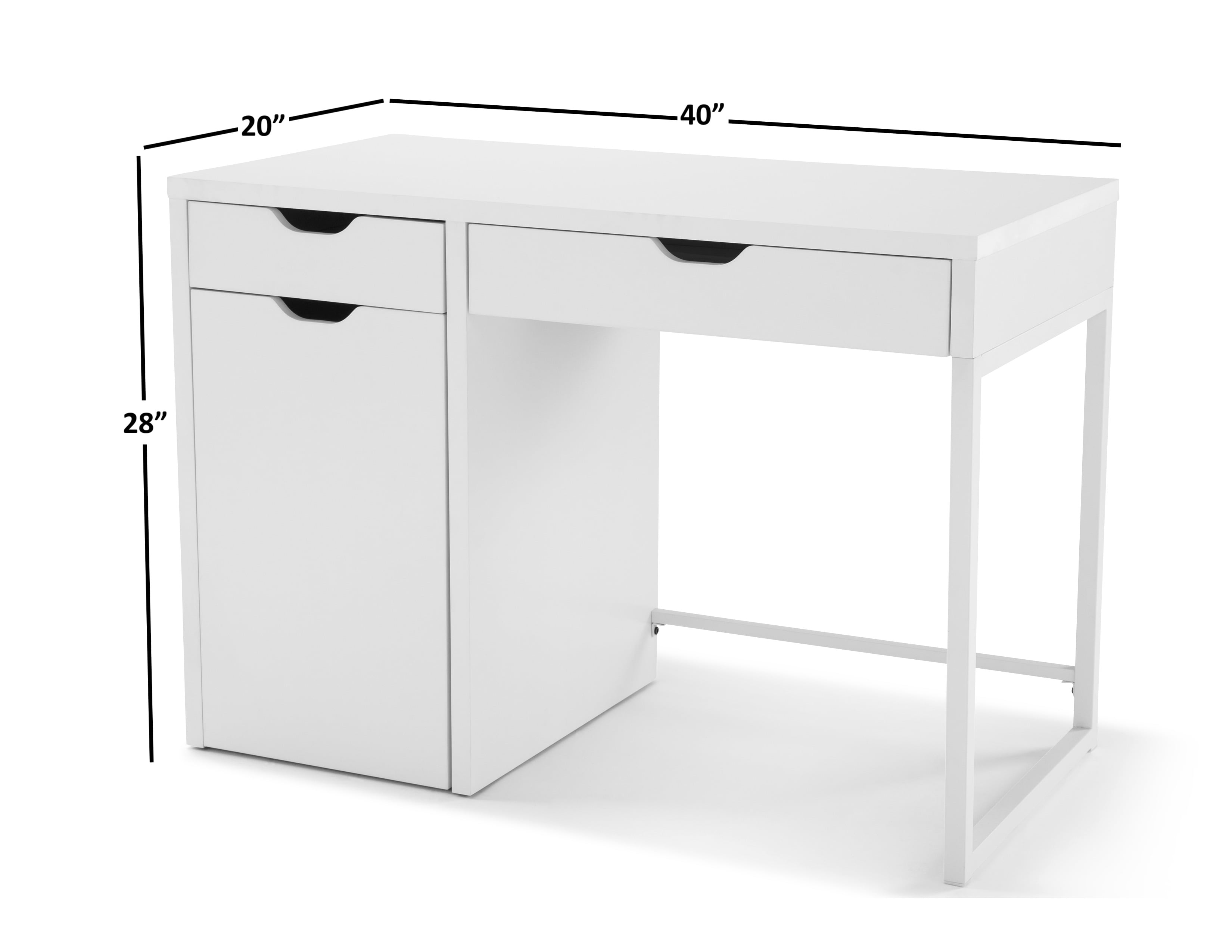 Mainstays perkins desk with metal frame discount