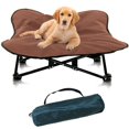 thumbnail image 1 of Cama Elevada Plegable para Perro Grande 90x90x25cm, Portátil Camas para Perros para Perros Grandes y Medianos, Uso Interior/Exterior, Malla Transpirable Lavable, con Bolsa de Almacenaje, 1 of 9