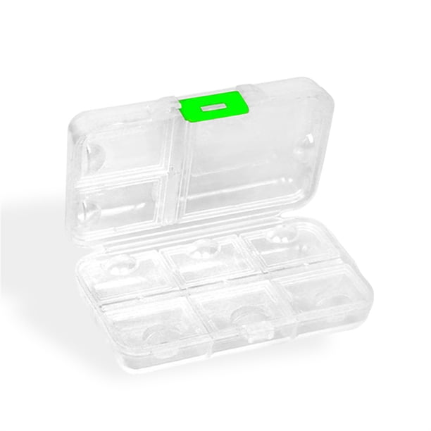 Organizador de pastillas, Mini almacenamiento semanal para tabletas, dispensador sellado de gran capacidad, soporte diario, recordatorio de viaje Almacenamiento y organización del hogar Blanco Injueey HA012381-04