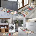 thumbnail image 2 of Pioneer Flower Floral Print Pattern Kitchen Rug Mat,Kitchen Runner Rugs Non Skid Washable,Decorative Kitchen Floor Mats for Kitchen,Sink,Laundry,17"X47", 2 of 5