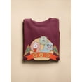 thumbnail image 3 of Cartoon Hungry Ghost Festival Sweatshirt Women -Image by Shutterstock, Female Small, 3 of 4