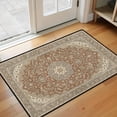thumbnail image 2 of Washable Vintage Kitchen Mat 31"x20" Non Slip Soft Plush Low Profile Kitchen Rug, Distressed Medallion Oriental Style Sink Mat for Laundry Room Bedroom Office, 2 of 6