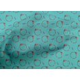 thumbnail image 4 of oneOone Cotton Poplin Turquoise Blue Fabric Feather Feather Sewing Craft Project Fabric Prints By Yard 42 -Inch Wide, 4 of 4