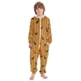 thumbnail image 2 of Vzayyk 4T-14Y Size Aviliable Cozy One-Piece Footless Sleeper Pajama Orange Black Pumpkins Bats, 2 of 8
