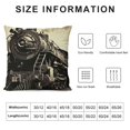 thumbnail image 5 of YINGXI Throw Pillow Cushion Cover, Northern Express Train Canada Railways Photo Freight Machine Print, Decorative Square Accent Pillow Case,Black Grey 12x12in, 5 of 5
