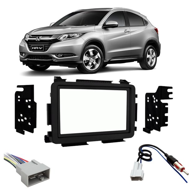 Honda Hr V 16 18 Double Din Stereo Harness Radio Install Dash Kit Package Walmart Com Walmart Com