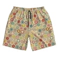 thumbnail image 5 of Goofa Retro Geometry Printed Mens Swim Trunks Summer Quick Dry Short Beach Swimwear Bathing Suits-Medium, 5 of 9