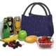 thumbnail image 3 of Easygdp Glittering Purple Starfield Bolsa de Almuerzo Insulada Reutilizable, Bolsa de Mano y Bandolera para Oficina, Trabajo, Viajes, 3 of 6