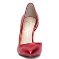thumbnail image 2 of Jessica Simpson Paryn Meta Red Slip On Pointy Toe Stiletto Heel d'Orsay Pumps (Meta Red, 7), 2 of 4