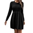 50 Off Clearance Women's Casual Dress Women's Fall Short Dress Ribbed