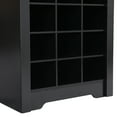 thumbnail image 4 of MAYEERTY Stylish Design 30 Shoe Cubby Console, Contemporary Shoe Cabinet with Multiple Storage Capacity, Free Standing Tall Cabinet with Versatile Use for Hallway, Bedroom, Black, 4 of 16