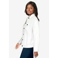 thumbnail image 3 of Jessica London Women's Plus Size Classic Cotton Button Down Denim Jean Jacket, 3 of 5