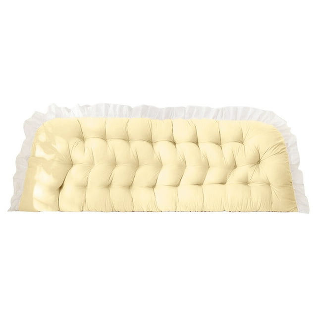 Coussin de Tête de Lit Doux Oreiller Rectangulaire pour Lit Canapé Sol Support Décoratif Confortable