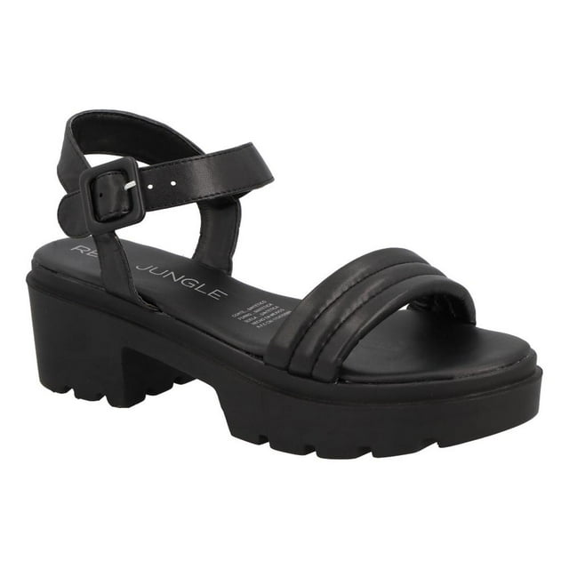 Sandalia Real Jungle Mujer Casual Resistente Verano Primavera Negro 23