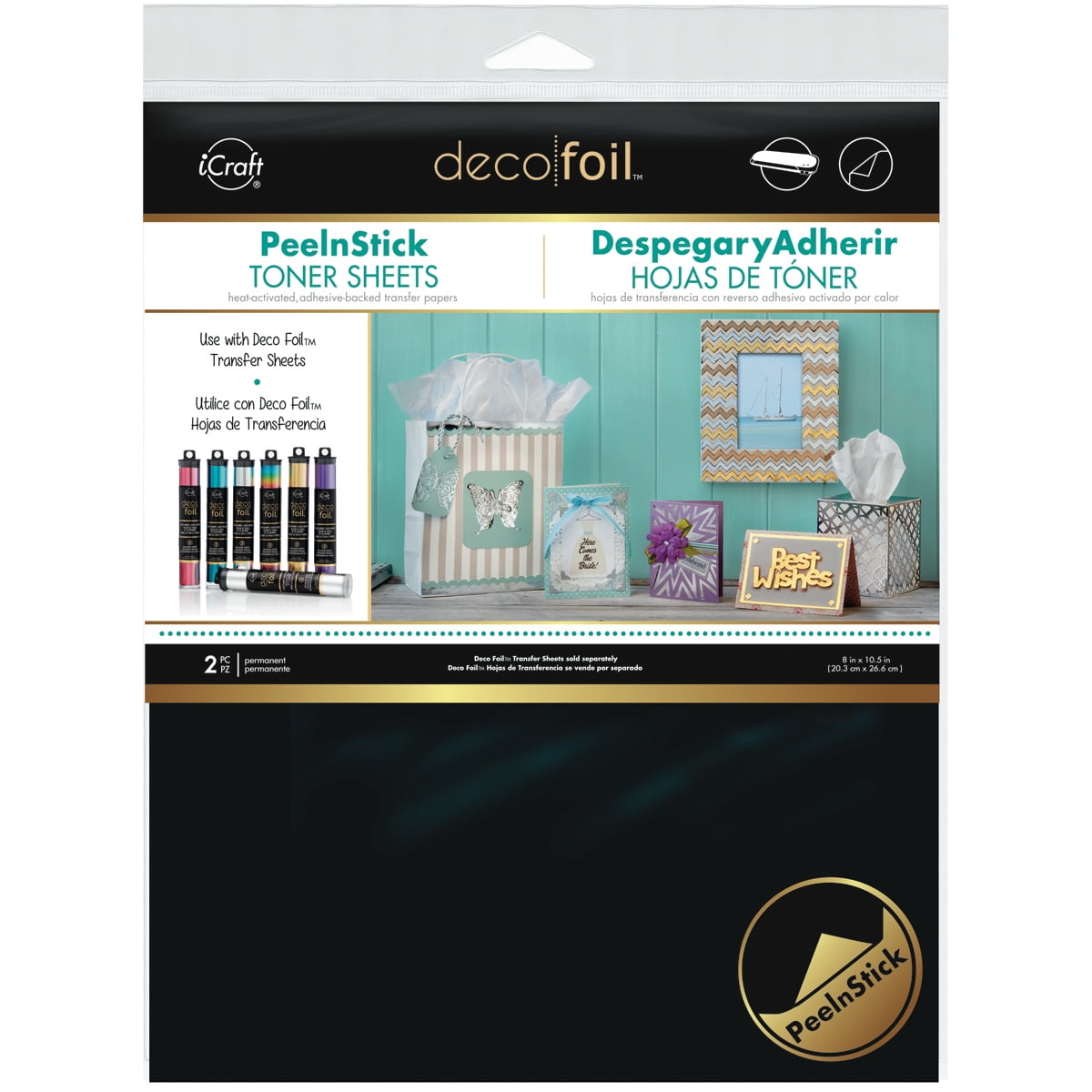 Peel N Stick Toner Sheets 8'X10' 2/Pkg