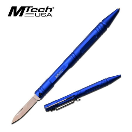 - TACTICAL PEN | Mtech Self Defense Blue Functional Multi-Tool Folding Knife