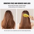 thumbnail image 5 of Fresh Pineapple Hair Brush, Tropical Fruit Pattern Detangling Paddle Brush, Yellow Summer Print, Soft Bristle Brush for Wet & Dry Hair, 5 of 8