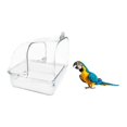 thumbnail image 1 of Baño para pájaros, bañera colgante para loros enjaulados, para cacatúas, s, pájaros pequeños Claro, 1 of 8