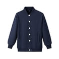 thumbnail image 2 of breaise Kids Girls Boys Baseball Varsity Jacket Long Sleeve Bomber Jackets Cute Spring Coats Outerwear, 2 of 9