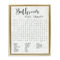 thumbnail image 5 of Stupell Industries Bathroom Word Search Fun Family Word Design Metallic Gold Framed Floating Canvas Wall Art, 16x20, by Daphne Polselli, 5 of 5