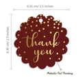 thumbnail image 6 of Inkdotpot Pack Of 100 Thank You Bridal Shower Favor Paper Tags Craft Real Gold Foil Hang Tags, 6 of 7