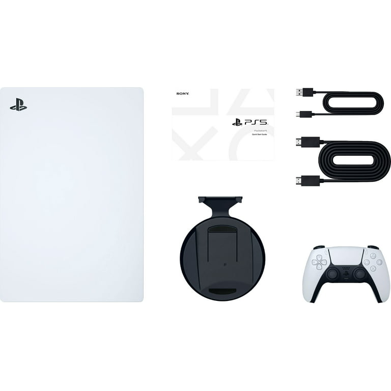 PlayStation 5 Digital Edition with Two Controllers White and 