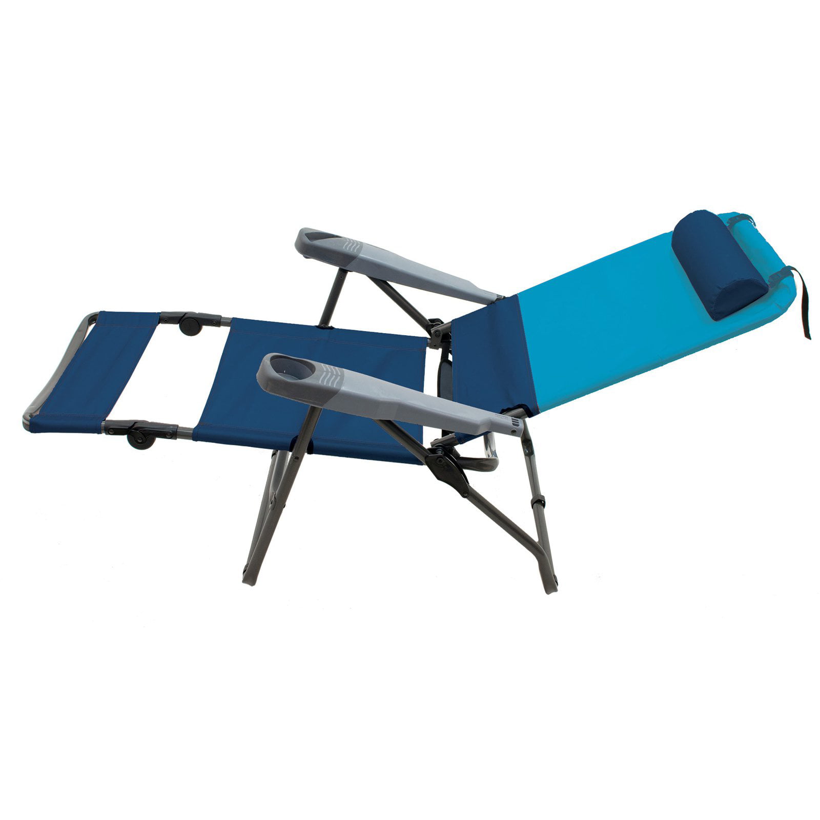 当店人気☆送料無料 RIO Web Heavy Gear Woven 4-Position Steel Rio Ottoman High Brands  Outdoor Lounge Duty Extra Wide Folding Camping Frame Chair Blue Sky/Navy，  40.5