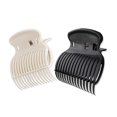 thumbnail image 4 of 12 pinzas para rulos calientes, resistentes al calor, para sujetar el cabello de forma segura en peinados de salón, color negro., 4 of 5
