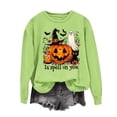 thumbnail image 3 of NSLGXD Halloween Sweatshirts Women Funny Pumpkin Graphic Pullovers Vintage Classic Round Neck Long Sleeve Sweat Tops Halloween Clothes S-2XL, 3 of 4