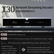 Gustard X30 Network Streaming DAC,4 X ES9039SPRO chips,Supports Airplay/UPnP/NAA/Spotify streaming,Silver