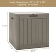 thumbnail image 6 of Black 30-gallon Deck Box, Multi-functional Storage Box, 6 of 9