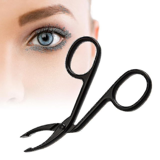 Alicates para cejas de codo QUANZHOUTIANDI acero inoxidable pinzas de Clip maquillaje profesional negro