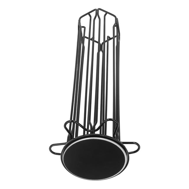 Coffee Tower Rack, Small Coffee Pod Holder Shiny for Display Black,Silver