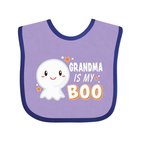 

Inktastic Grandma is My Boo with Cute Ghost Boys or Girls Baby Bib
