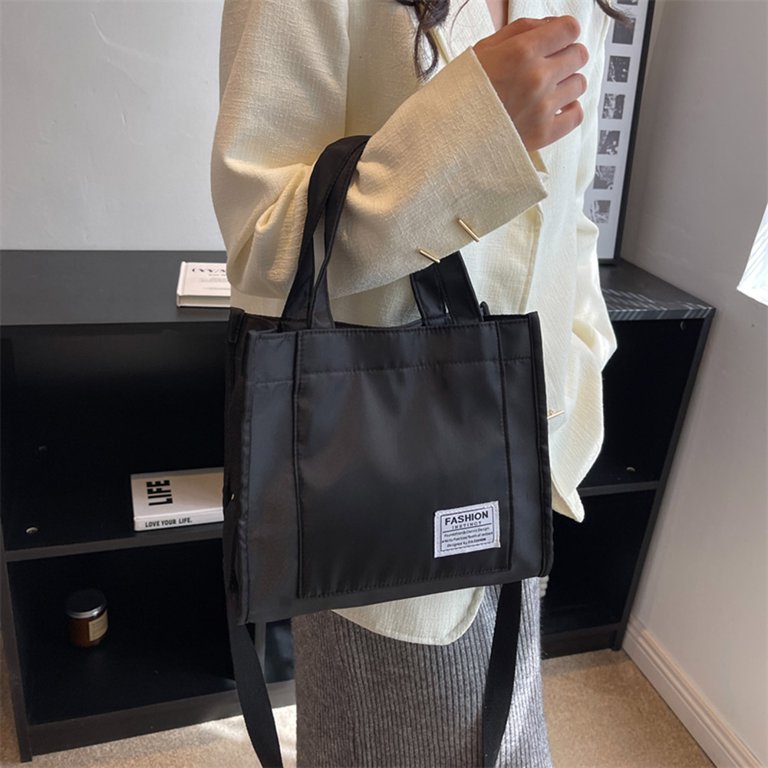 Nitouy Fashion Crossbody Tote Bag Women Solid Satchel Top-handle