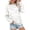White, variant on Bovemsi Womens Sweatshirts Women's Fashion Spring Autumn Casual Long Sleeve Hoodless Sweatshirt Top Fall Fashion Outfits 2025 Clothes