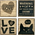 thumbnail image 2 of Primitives by Kathy Coaster Set, 5"L x 5"W, Black, 2 of 2