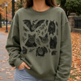 thumbnail image 3 of Halloween Shirt, Vintage Bat Illustration Sweatshirt, Gothic Nature Hoodie, Spooky Wildlife T-Shirt, Halloween Gift for Women, 3 of 9