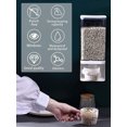 thumbnail image 4 of Libitree Wall Mount Rice Dispenser Rice Storage Containers Kitchen Pantry Airtight with Lid BPA Free Plastic Small, 1 Pack, 4 of 11