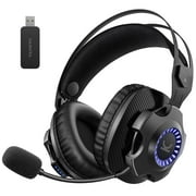 Gaming Headset, VANKYO Captain 100 2.4G Gaming Headset for PS5, Noise Cancelling Gaming Headphone with Detachable Micphone, 7.1 Surround Sound, 30H Long Lasting Battery for PS4, PC