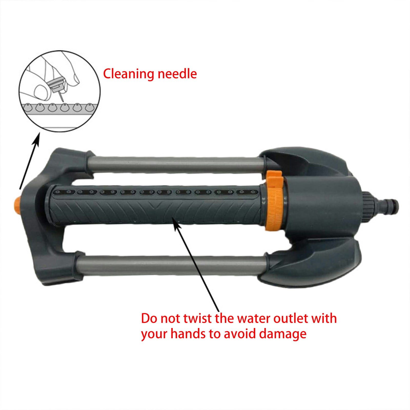 Garden Sprinkler Automatic Rotating Lawn Sprinkler Water Irrigation System, Adjustable Spray Garden Watering Tool Yard Sprinkler, Lawn Garden Irrigation Sprayer Watering Device
