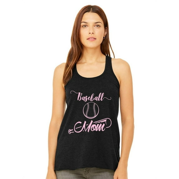 Baseball Mom Women's Flowy Racerback Tank
