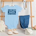thumbnail image 3 of I Like Big Naps And I Cannot Lie Romper Boys or Girls Infant Baby Brisco Brands 6M, 3 of 6
