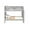 GRAY, variant on Bedz King Tall Bunk Beds Twin over Twin Mission Style with End Ladder, Gray
