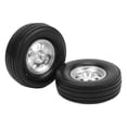 thumbnail image 2 of 85mm RC Rubber Tires, Exquisite 2PCS Practical Antislip Wheel Rims Hubs Rubber Tires  For 1/14 RC Car For   Tractor, 2 of 8