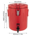 thumbnail image 3 of Stainless Steel Beverage Dispenser 5.28Gal 24H Insulation Hotel Catering, 3 of 12